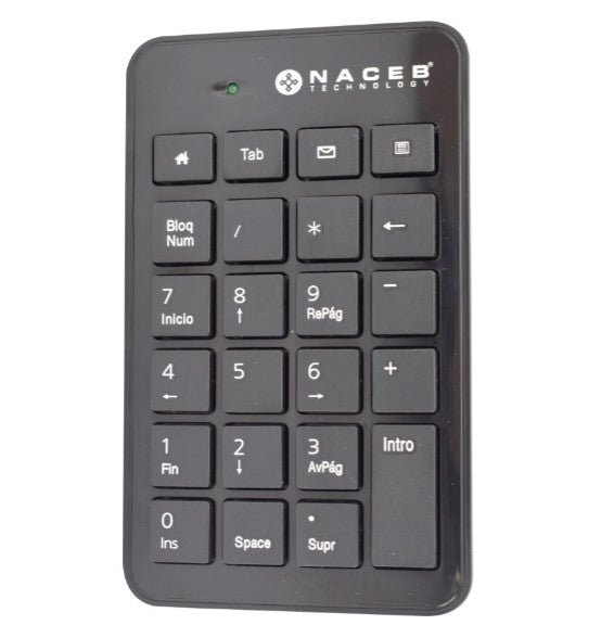 Teclado Numérico Naceb Technology NA-0104 - Numérico, Negro Teclado Numérico Naceb Technology NA-0104 - Numérico, Negro